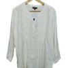 Tops Maglia | Pintuck Shirt 3/4 Sleeve | White