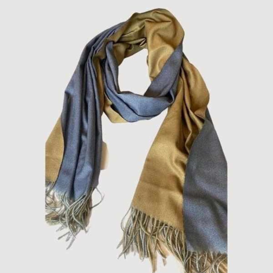 Accessories Silvermaple Boutique | Cashmere Scarf | Denim U0026 Gold