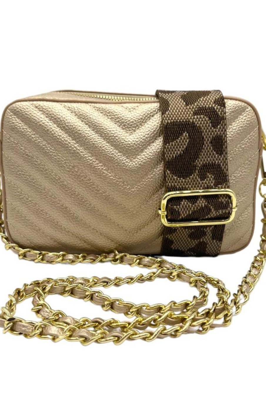 Accessories Zjoosh | Frankie Speed Cross Body Bag | Gold