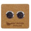 Accessories Fabienne | Ear Mints Brushed Round Stud | Silver