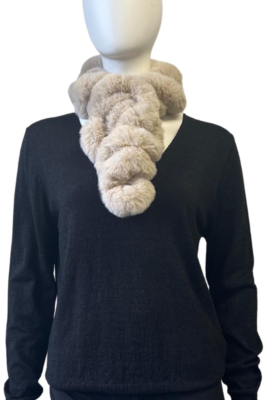 Accessories Silvermaple Boutique | Faux Fur Scarf | Sand