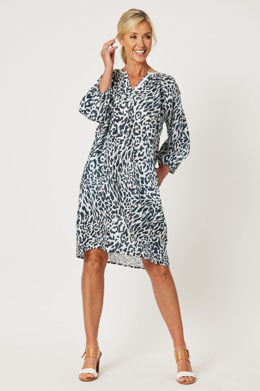 Dresses Gordon Smith | Cape Print Dress | Animal