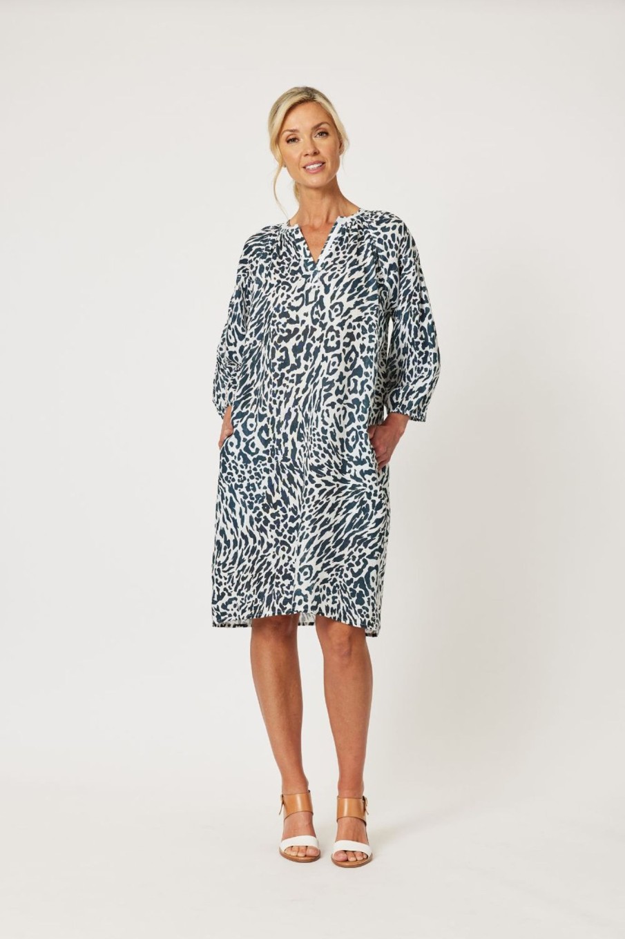 Dresses Gordon Smith | Cape Print Dress | Animal