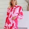 Tops Fashion Express | Gina Swirl Shirt | Pink