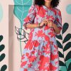 Dresses Maude Vivante | Sasha Midi Dress | Coral Floral