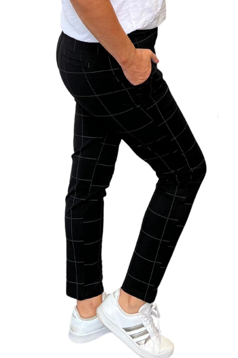 Bottoms Gabriella Frattini | Ponte Legging | Check Square