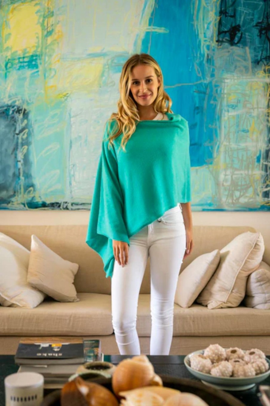 Tops Esperance u0026 Co | Cashmere Topper | Seashore