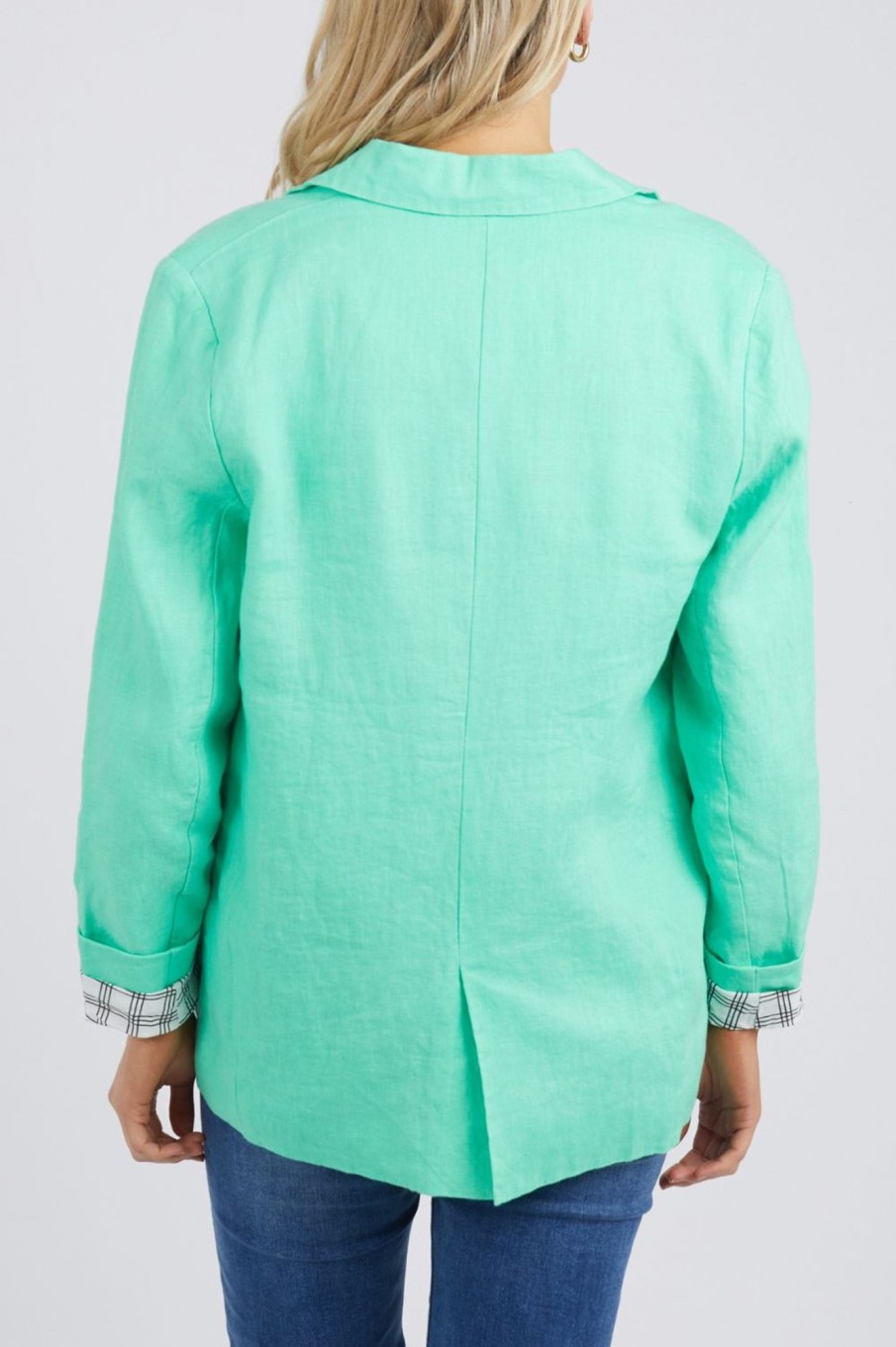 Tops Elm Lifestyle | Millie Blazer | Bright Lime Green