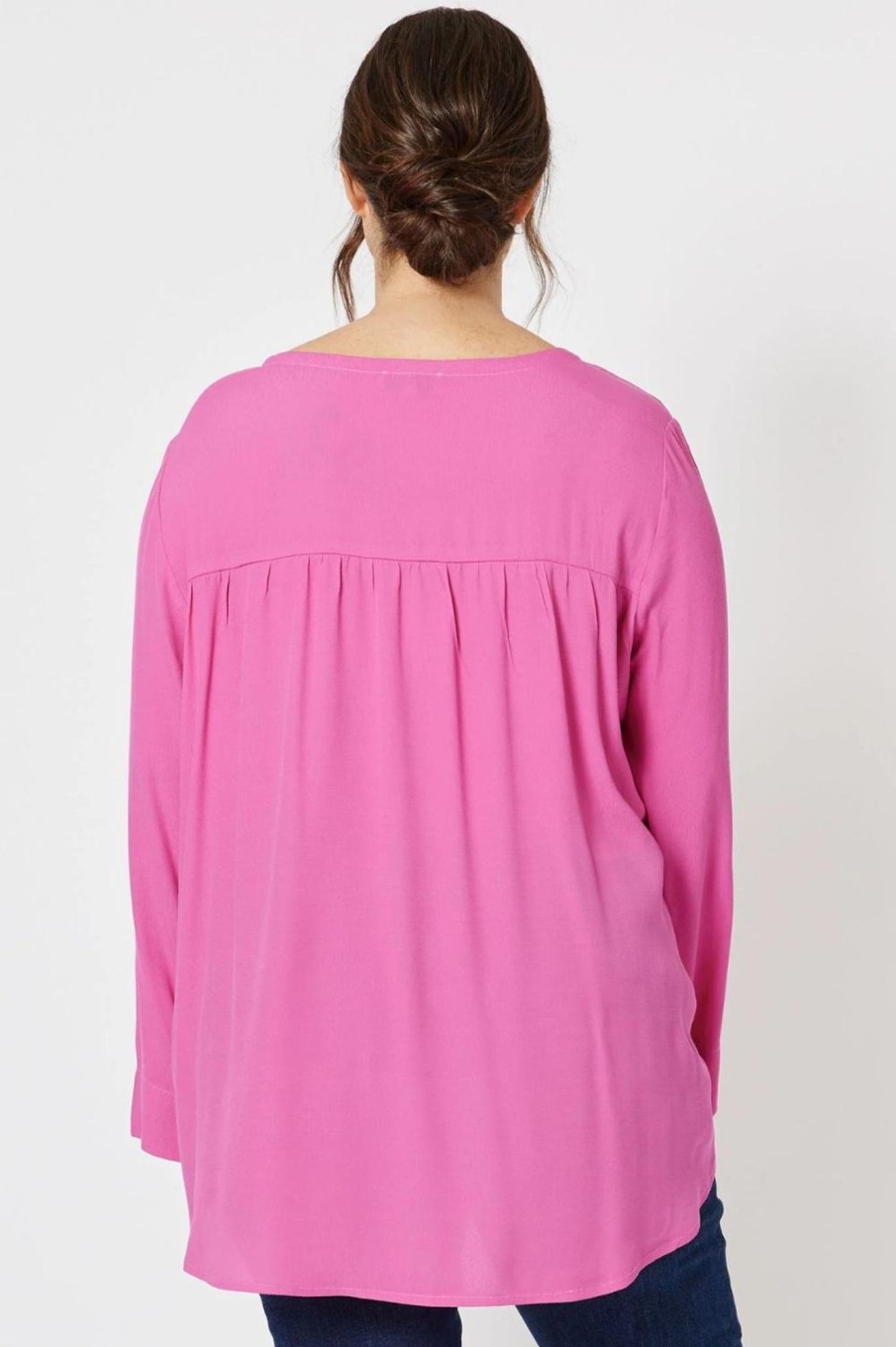 Tops Threadz u0026 Clarity | Kerryn Pocket Top | Fushia