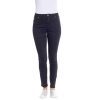 Bottoms Cafe Latte | Stretch Zip Skinny Jeans | Black