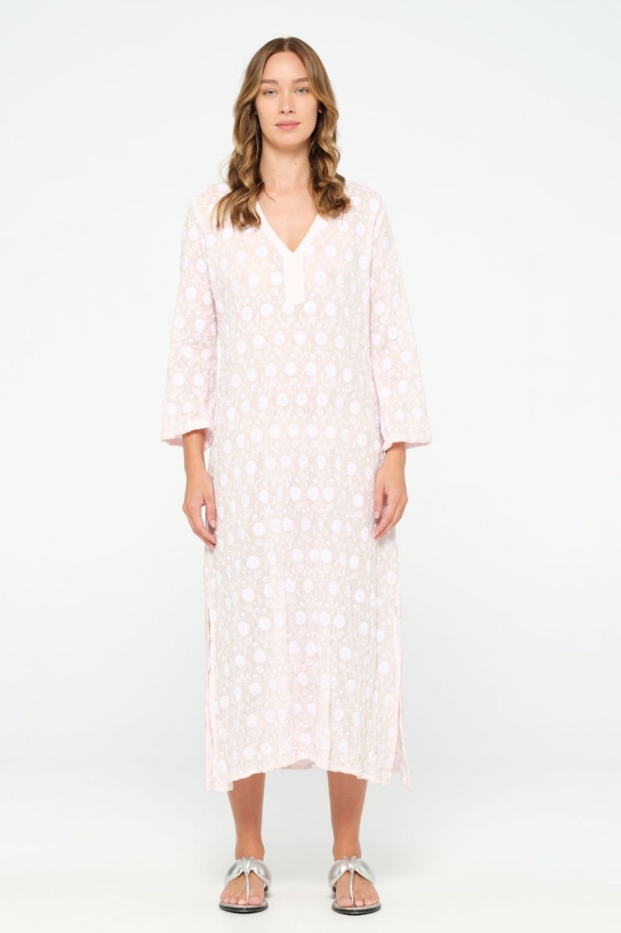 Dresses Oneseason | Kerela Long Dress | Rose/White