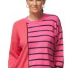 Tops LD+Co | Stripe Detail Top | Fuchsia