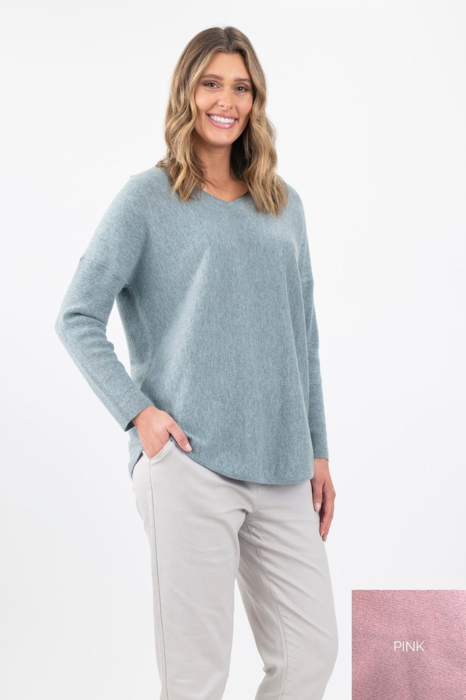 Tops Maglia | Cashmere Blend V Neck | Pink