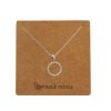 Accessories Fabienne | Neck Mints Cubic Open Circle Necklace | Rose Gold