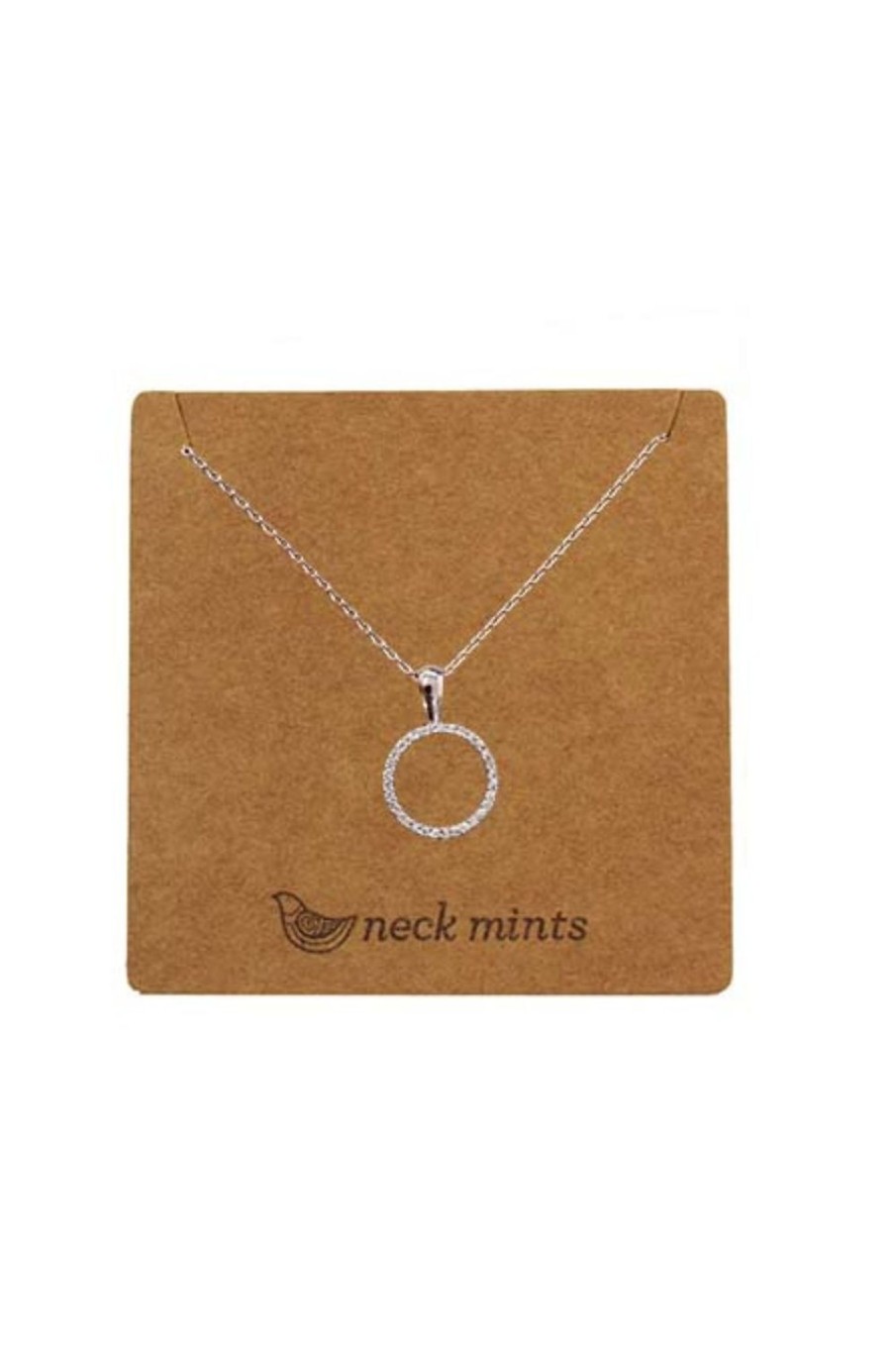 Accessories Fabienne | Neck Mints Cubic Open Circle Necklace | Rose Gold