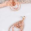 Accessories Adorne | Singapore Girl Beaded Drop Earrings | Blush/Gold