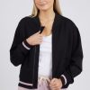 Tops Elm Lifestyle | Alena Bomber Jacker | Black