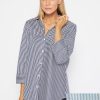 Tops Philosophy | Regina Shirt | Blue Stripe