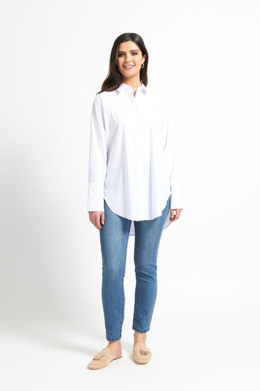 Tops FOIL | Million Collar Question Shirt |White