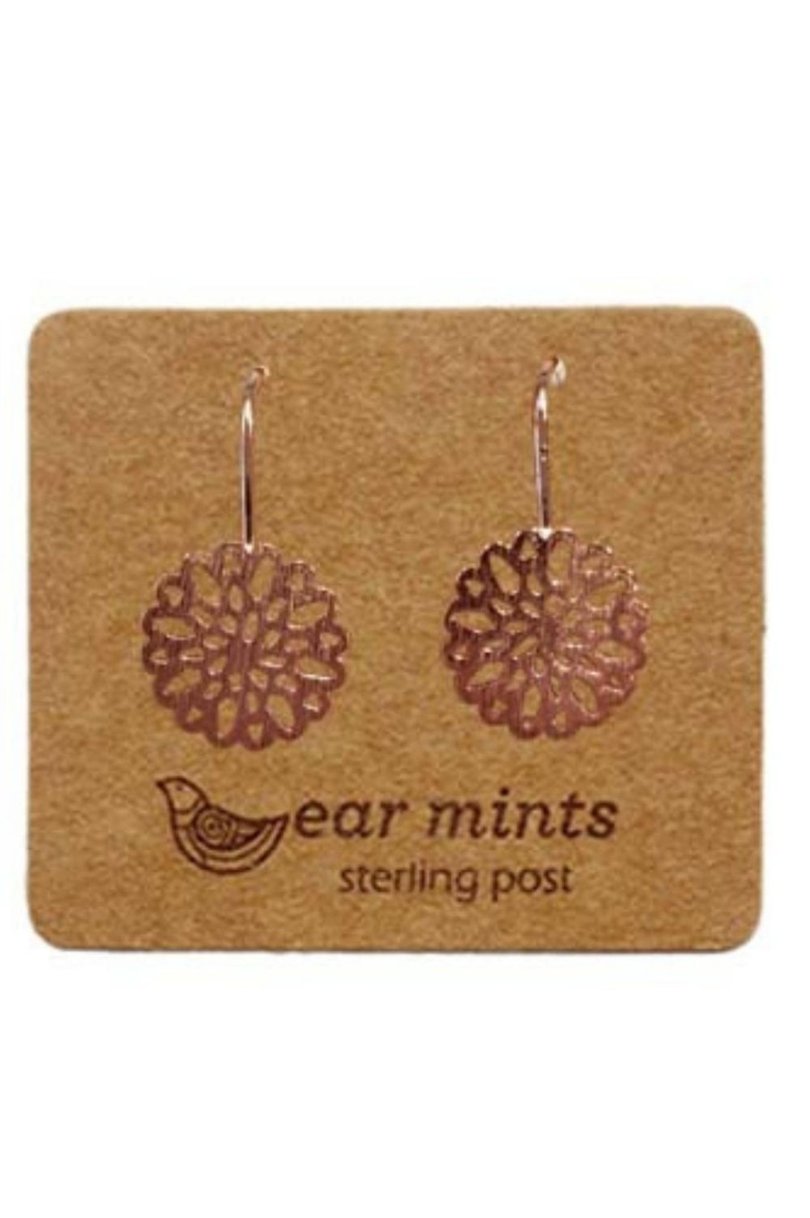 Accessories Fabienne | Ear Mints Brushed Filigree Hook | Rose Gold