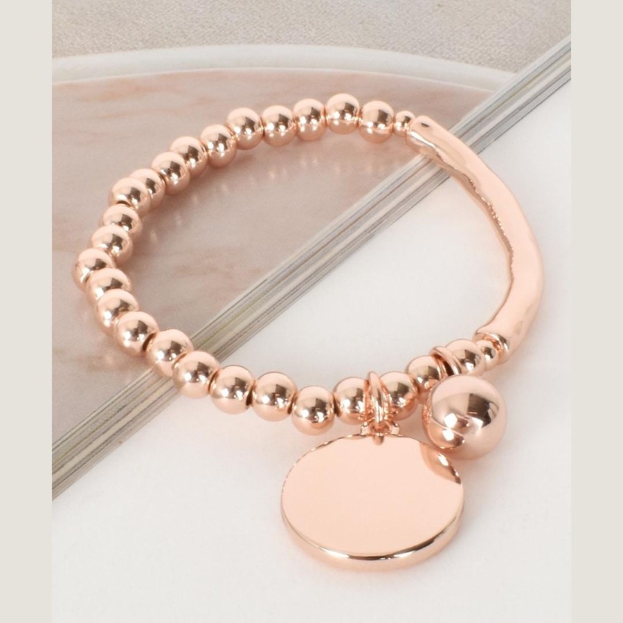 Accessories Adorne | Essential Ball Disc Bracelet | Rose