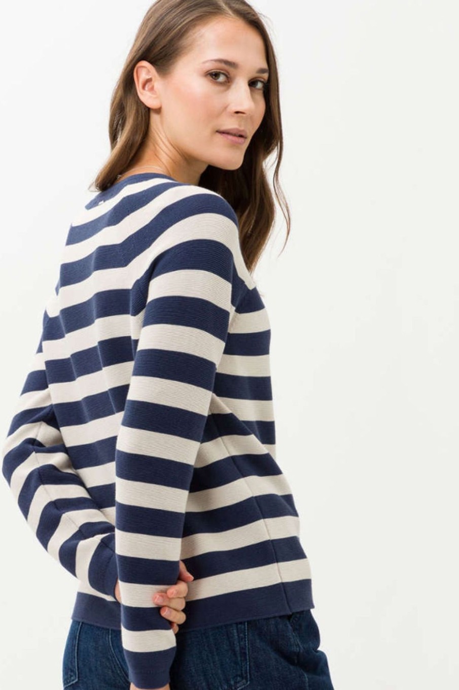 Tops Brax | Lesley Stripe Pullover | Indigo