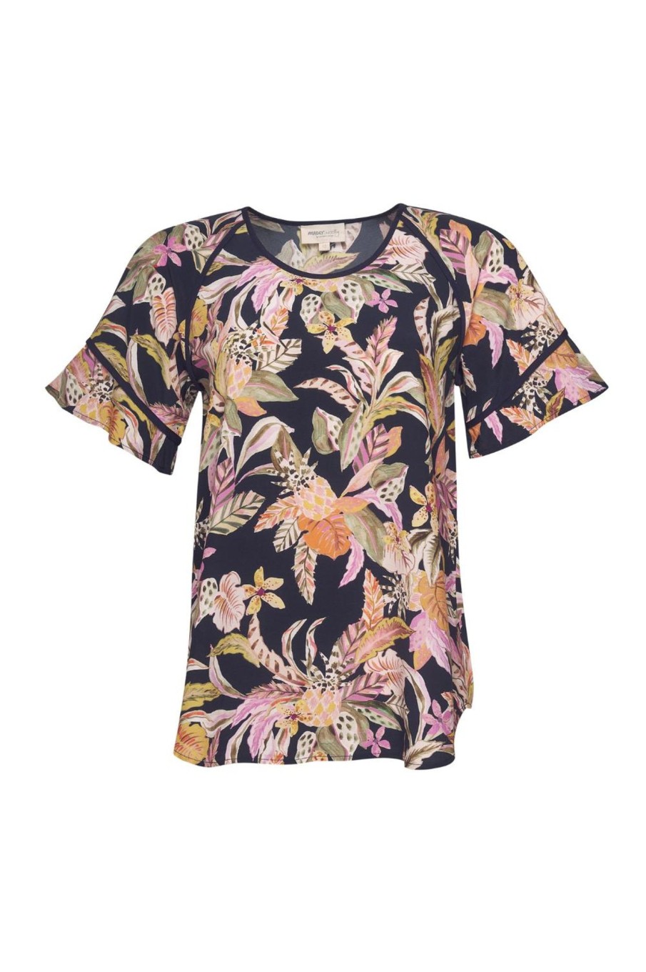 Tops Madly Sweetly | Pina Colada Tee | Navy Multi