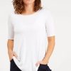 Tops Tani | Elbow Swing Tee | White 79765