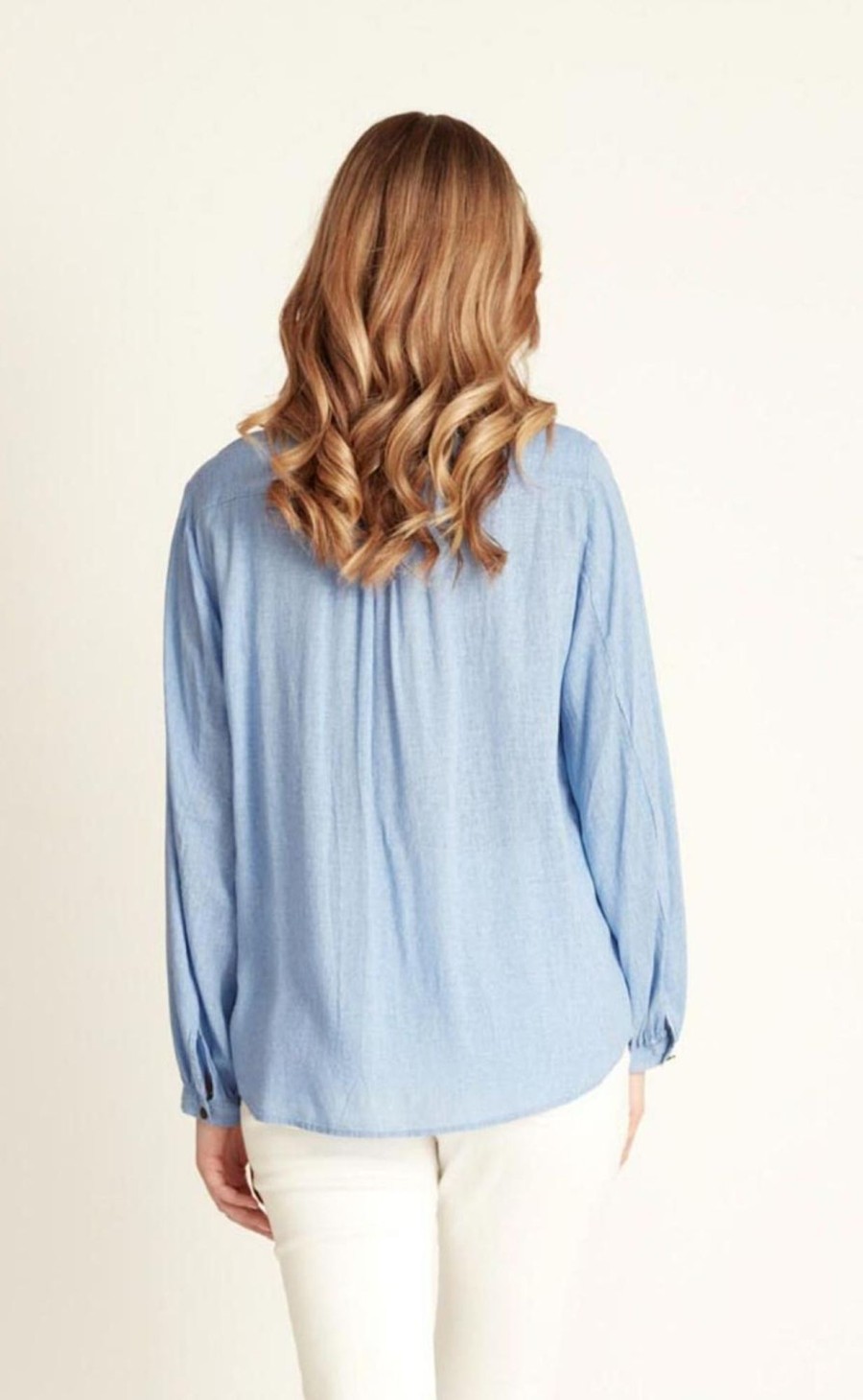 Tops Verge | Flare Shirt | Denim