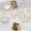 Accessories Adorne | Stone Pearl Mix Earrings | Gold Spot