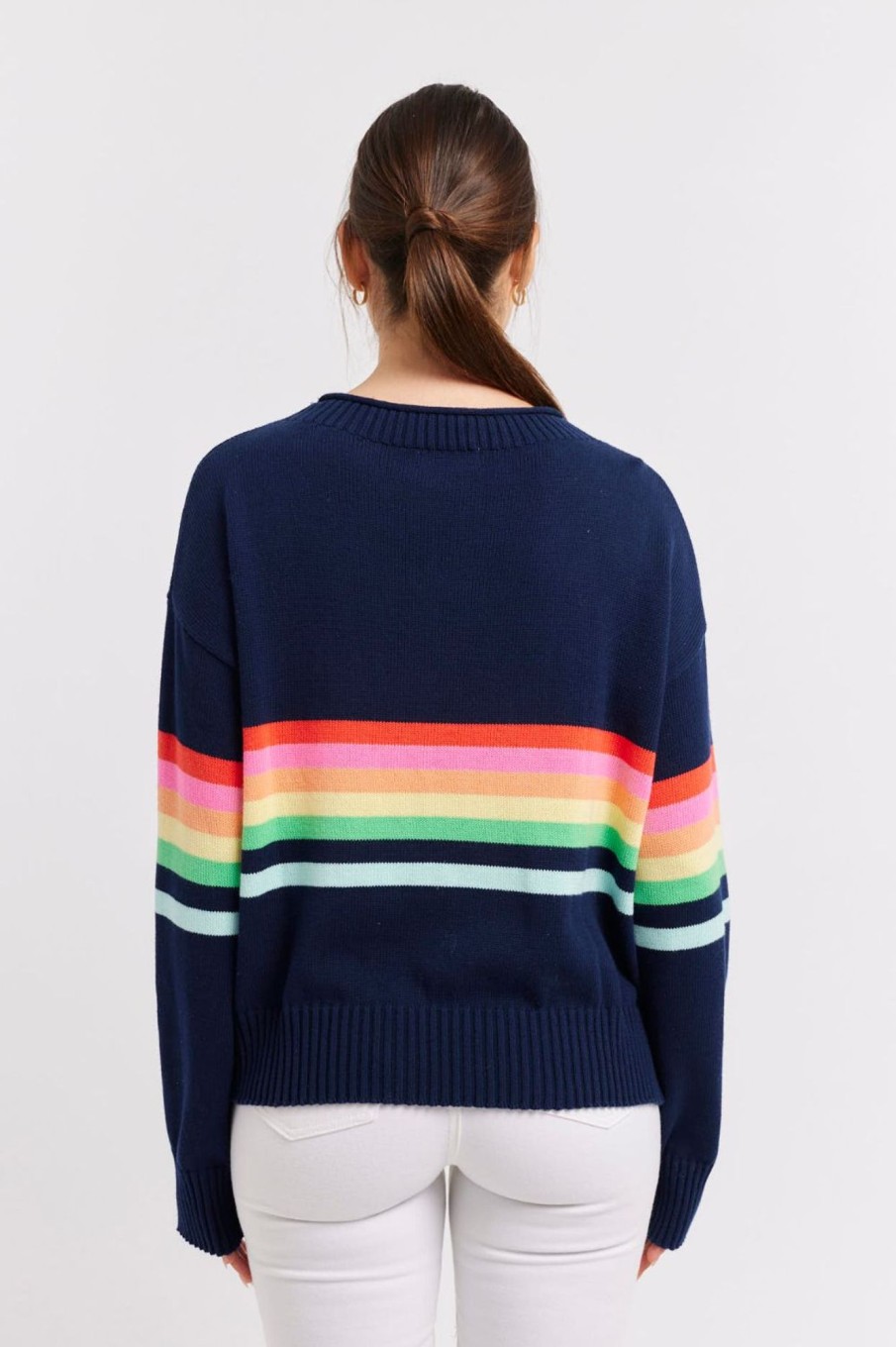 Tops Alessandra | Rainbow Bella Knit | Navy