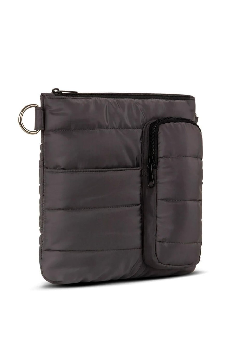 Accessories Punch Neoprene | Puffer Pocket Cross Body Bag | Charcoal