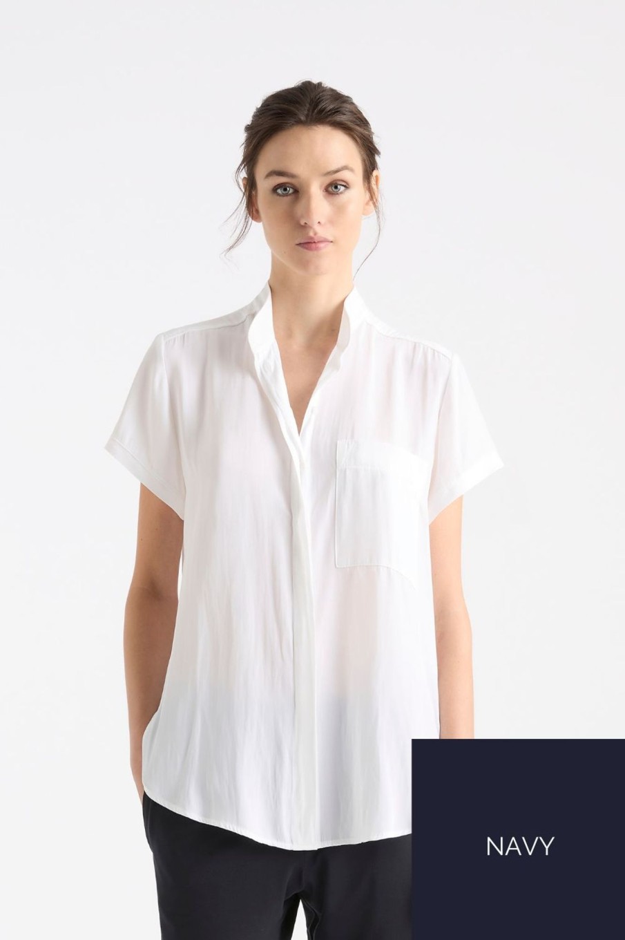 Tops Mela Purdie | Stand Shirt | Navy