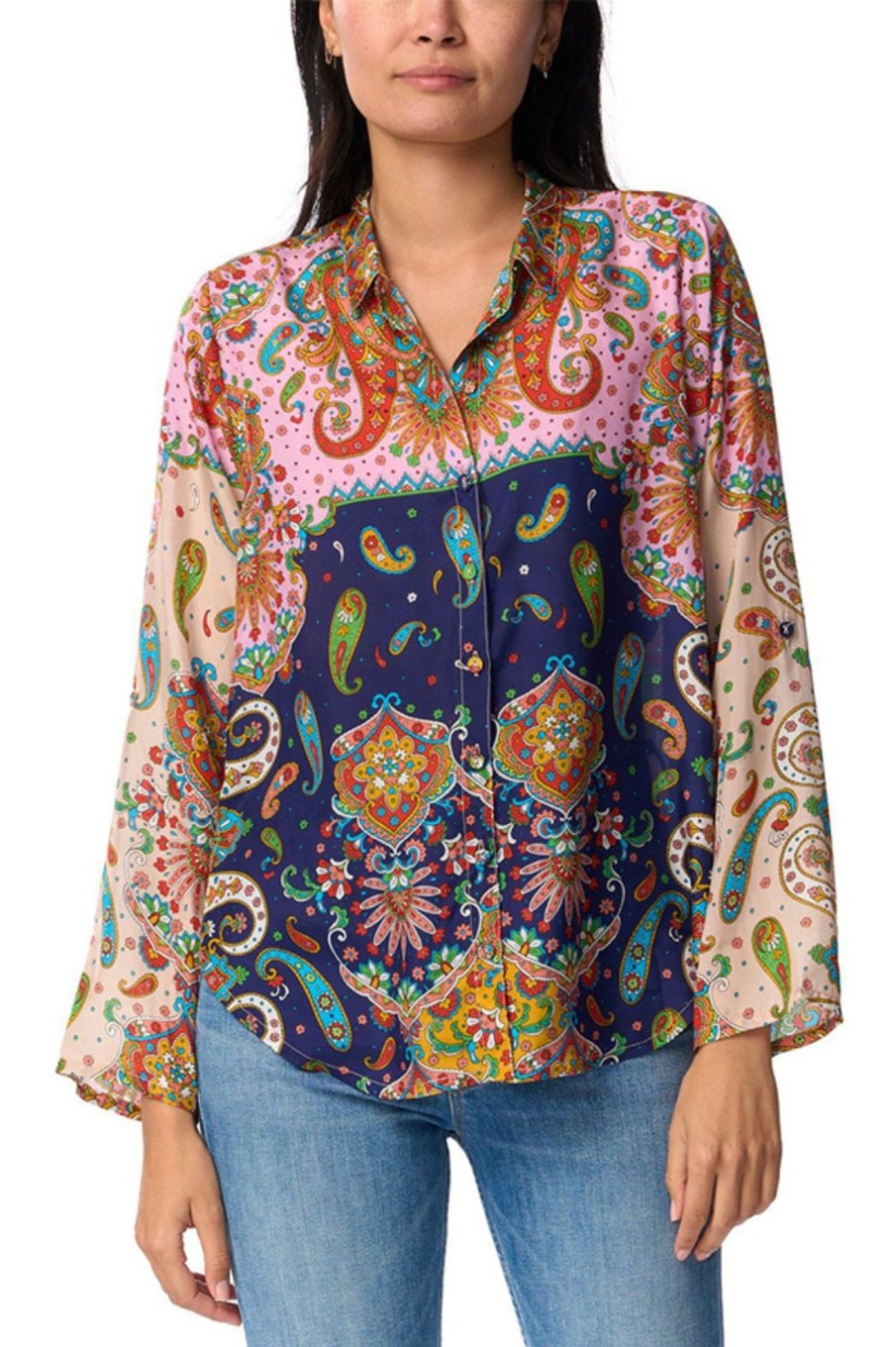 Tops Johnny Was | Braemar Belinda Button Up | Multi