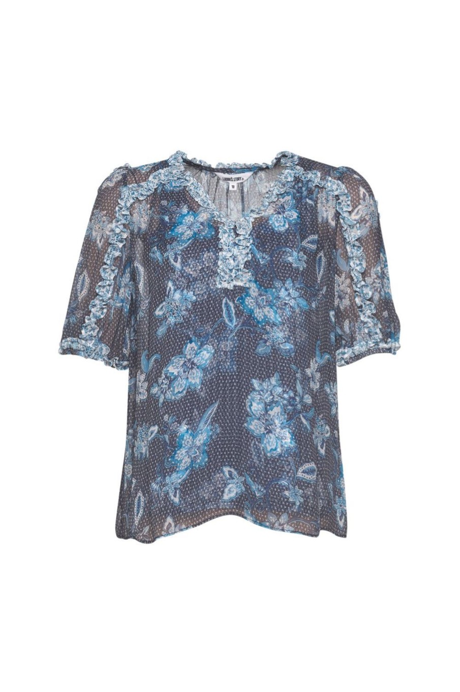 Tops Loobie's Story | Shibori Top | Indigo Multi