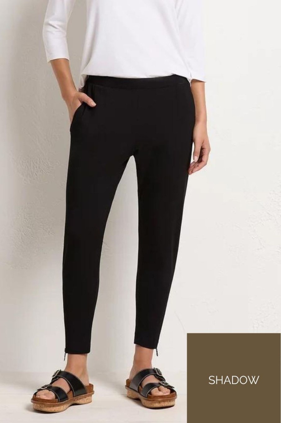 Bottoms Mela Purdie | Zip Stiletto Pant | Shadow