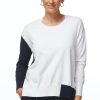 Tops LD+Co | Colour Block Jumper | White