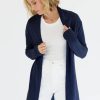 Tops Mia Fratino | Essentials Soft Roll Cardi | French Navy