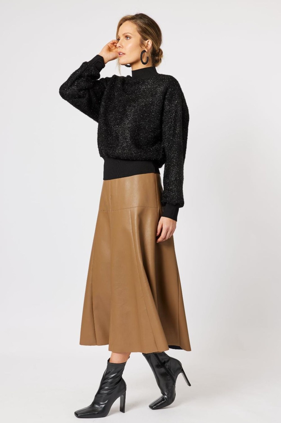 Bottoms Hammock u0026 Vine | Brooke Vegan Leather Skirt | Coffee