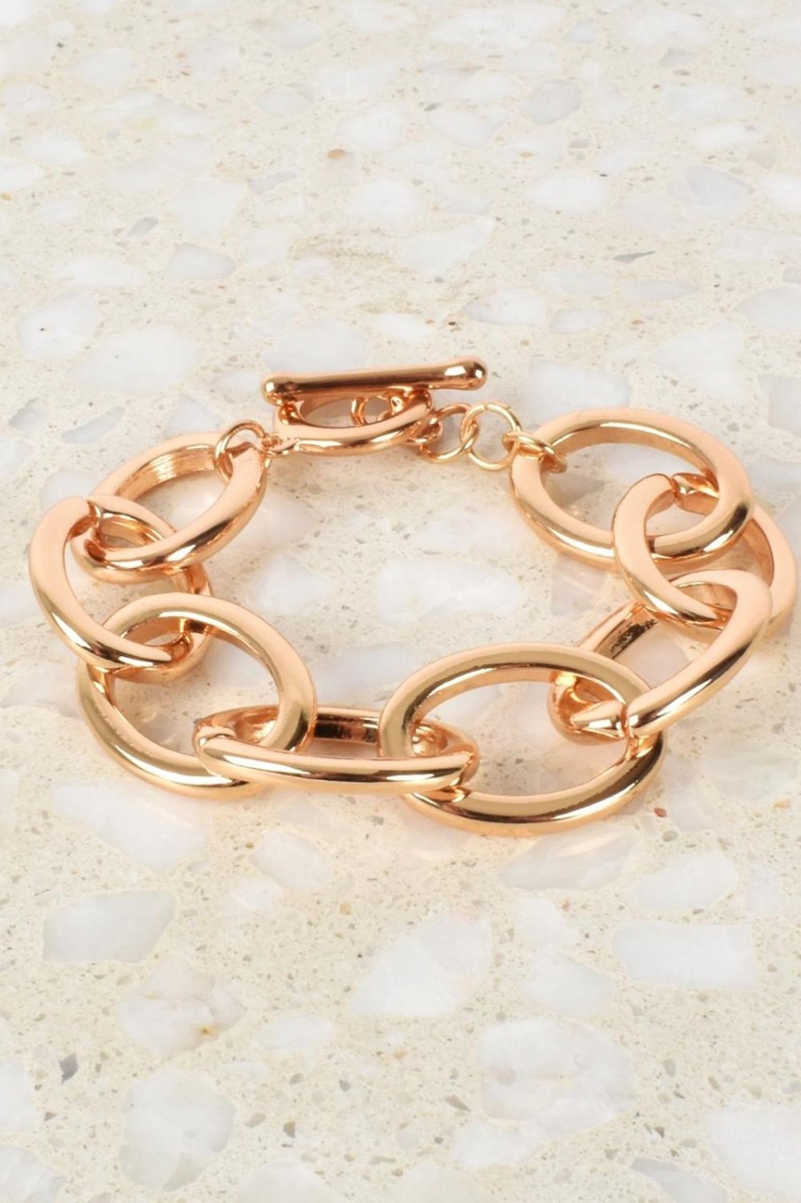 Accessories Adorne | Chunky Chain Toggle Bracelet | Gold