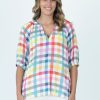 Tops Maglia | Ida Check V-Neck | Multi