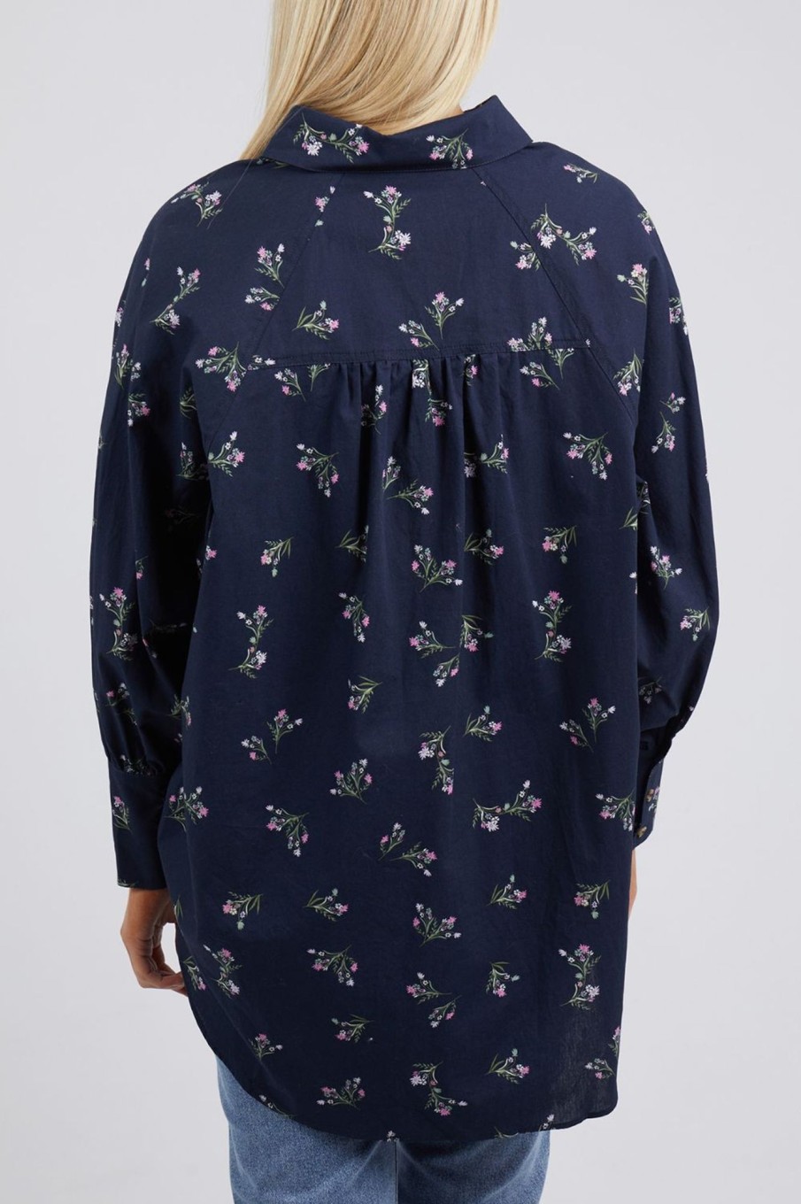 Tops Elm Lifestyle | Jolie Floral Shirt | Navy Floral