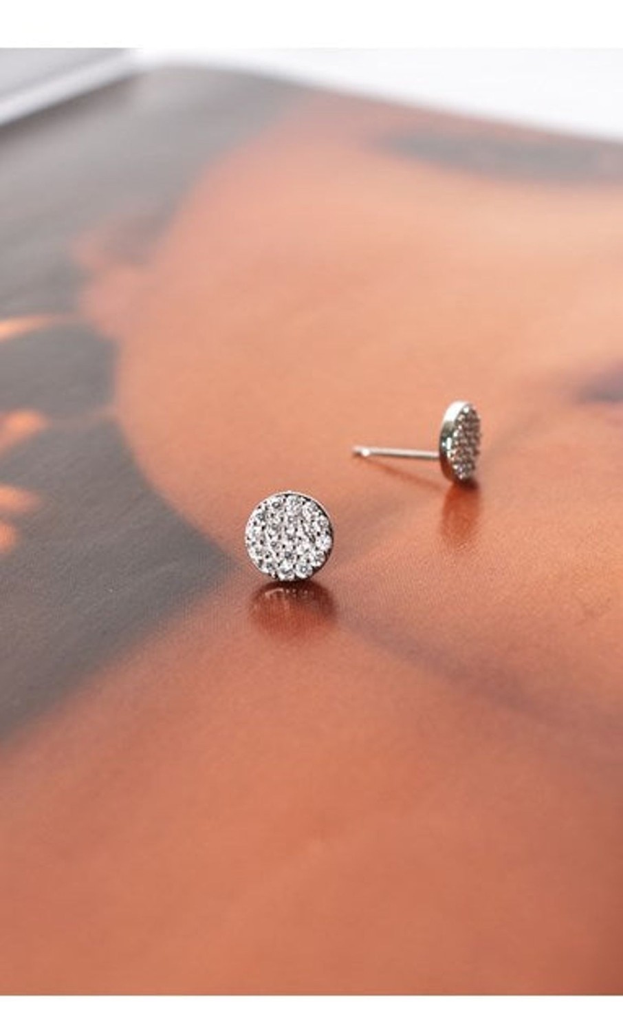 Accessories Adorne | Cz Diamante Stud Earrings | Silver/Crystal