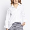 Tops Philosophy | Class Stretch Cotton Shirt | White