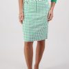 Bottoms Vassalli | Printed Lightweight Skirt | Green Picnic