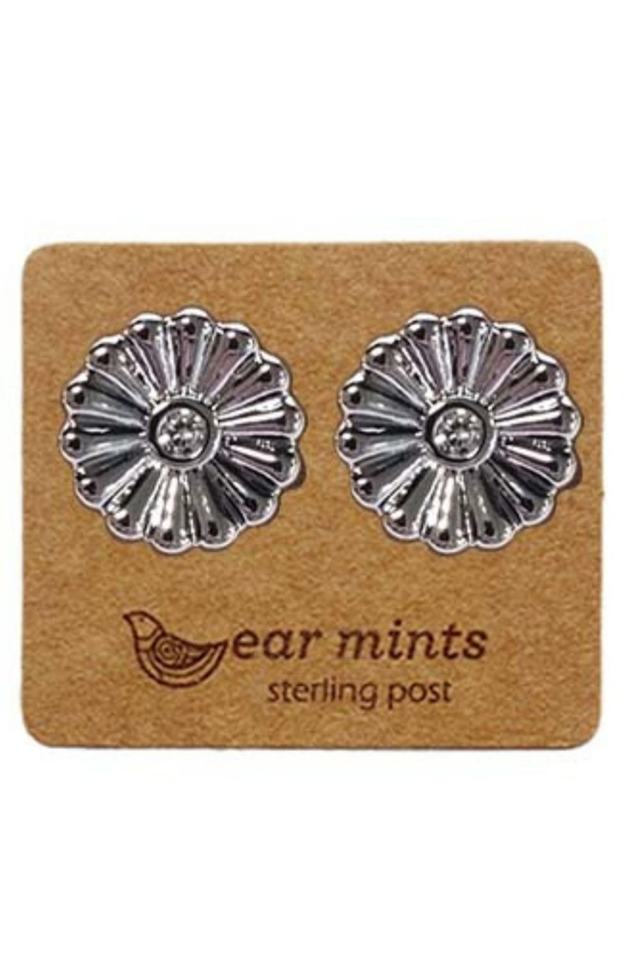 Accessories Fabienne | Ear Mints Cubic Daisy Stud | Silver