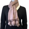 Accessories Silvermaple Boutique | Pom Pom Touch Scarf | Blush