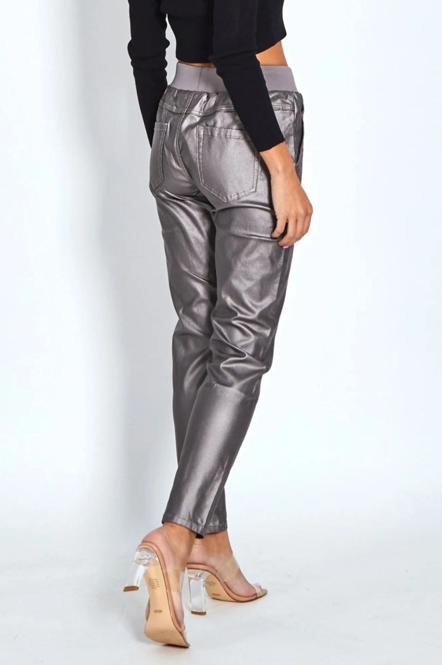 Bottoms Monaco Jeans | Riley Jogger Wax | Pewter