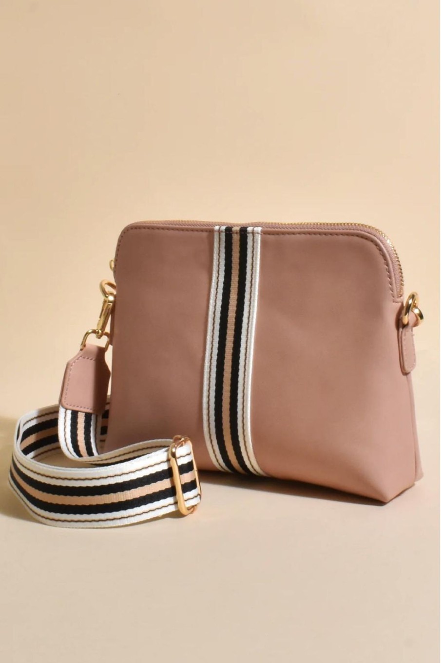 Accessories Fashion Express | Palmer Vegan Leather Cross Body Bag | Peach