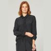 Tops Philosophy | Greville Long Sleeve Shirt | Black